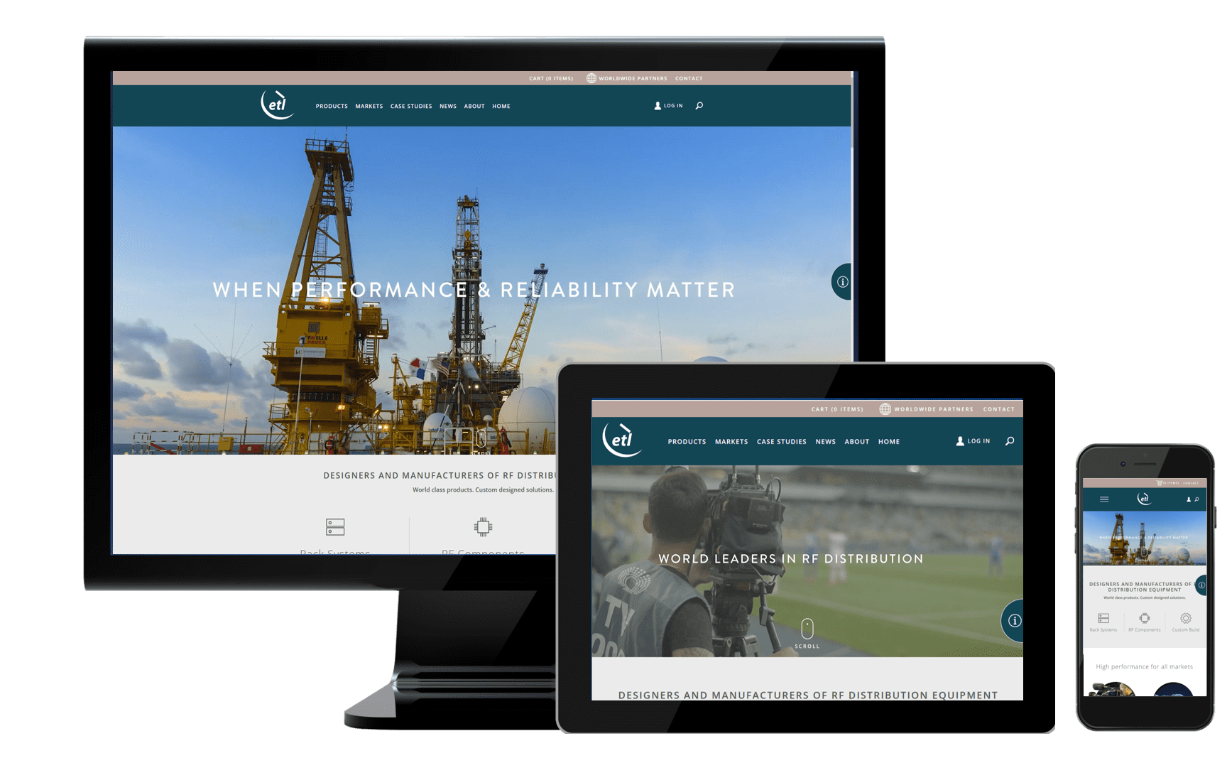 ETL's new website has responsive design