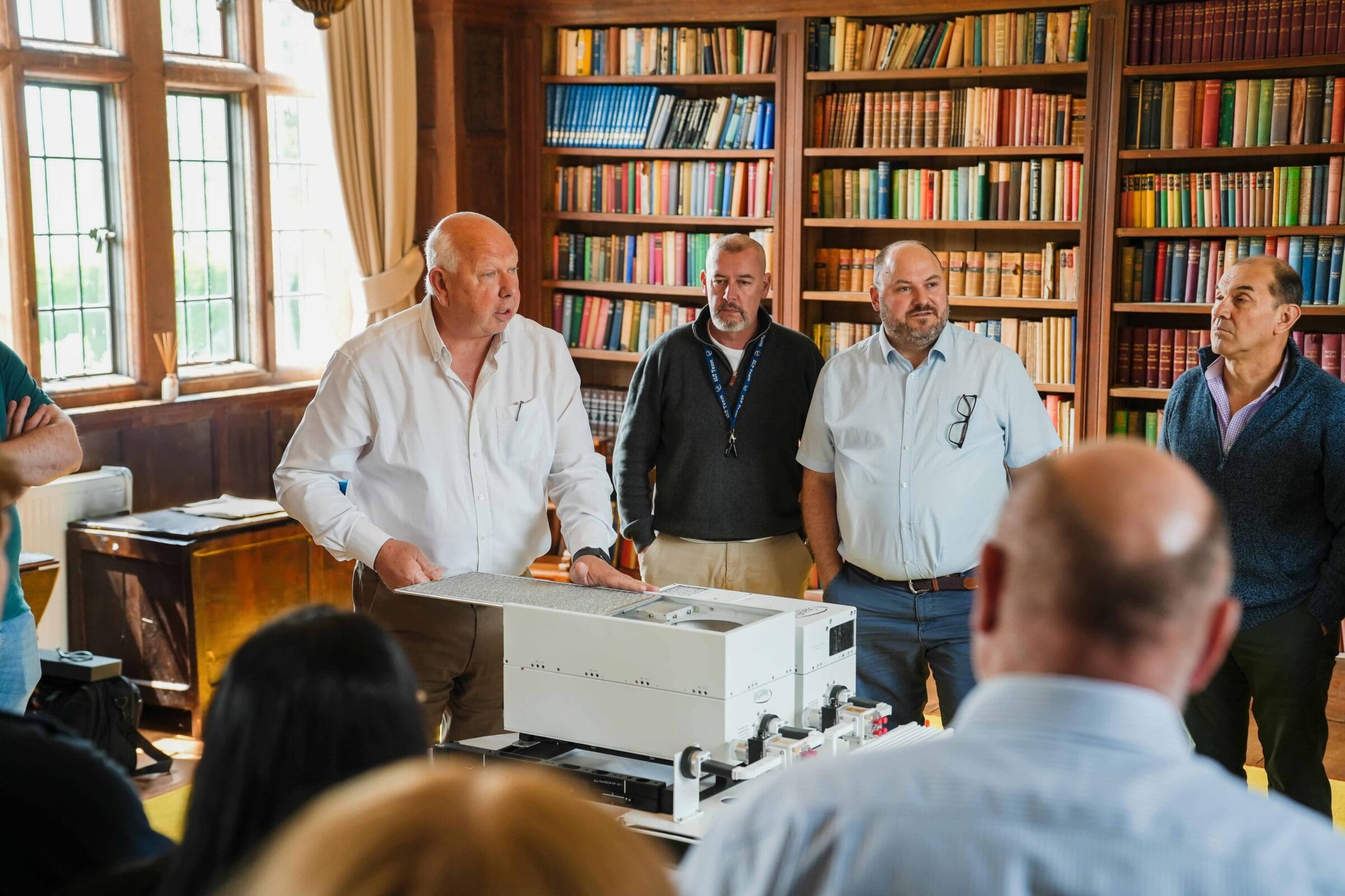 Dave Melville during a TWTA redundancy system demo at GSC 2025